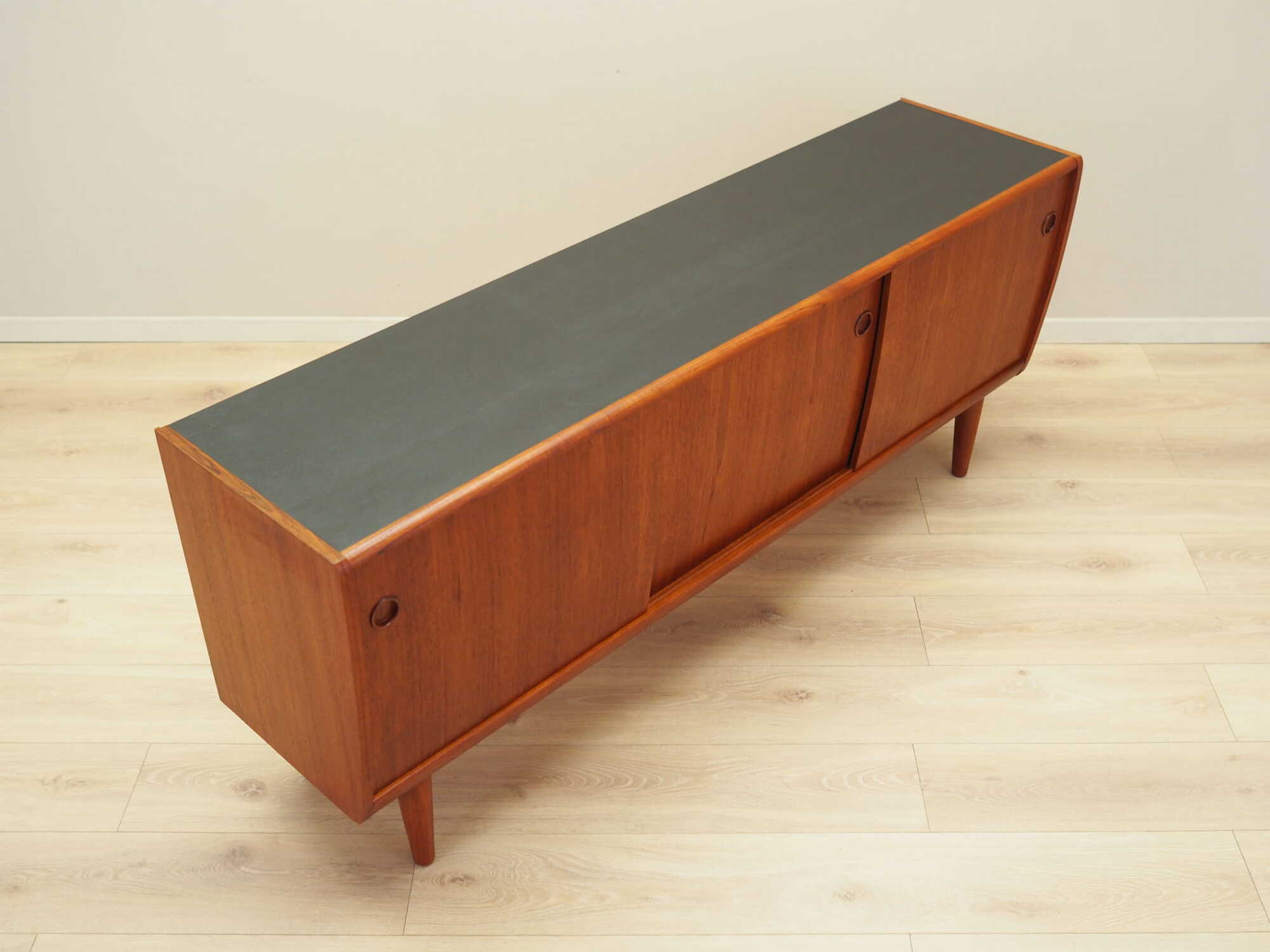 Vintage Sideboard Teakholz Braun 1970er Jahre 7