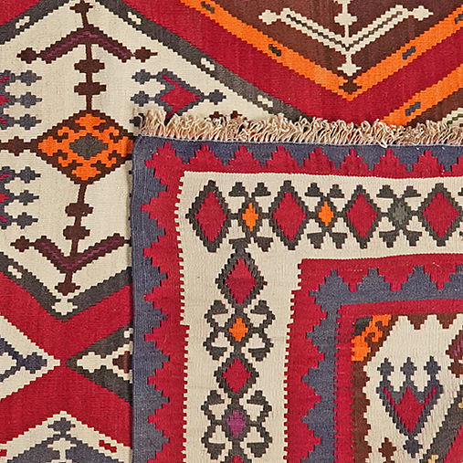 Kilim Gashgai Teppich Mehrfarbig 4