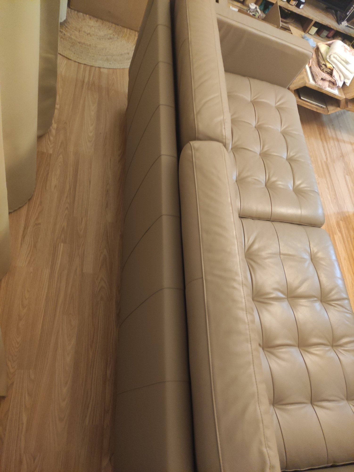 Landskrona Sofa 3-Sitzer Leder Beige 3