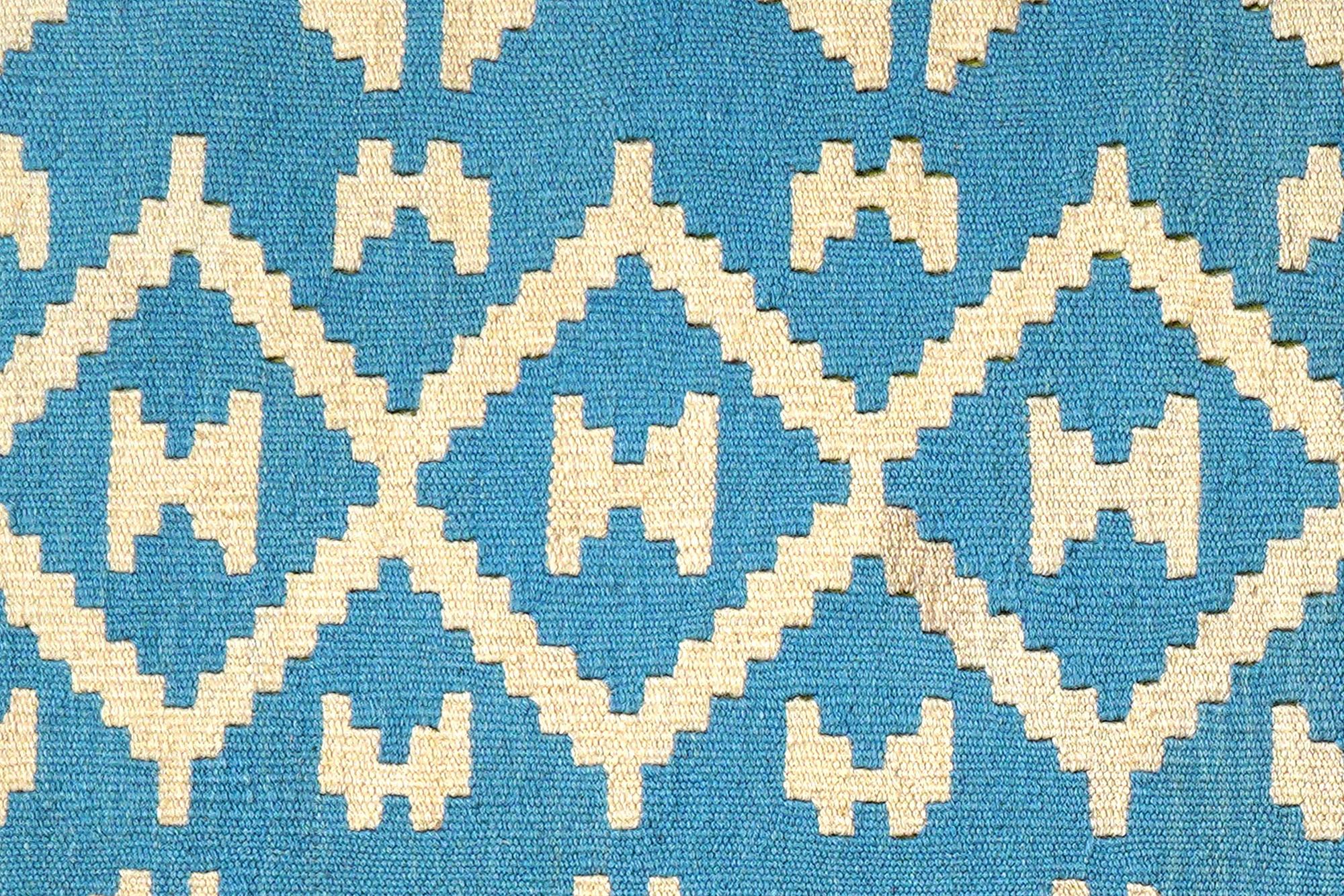 Kilim Gashgai Teppich Blau 3
