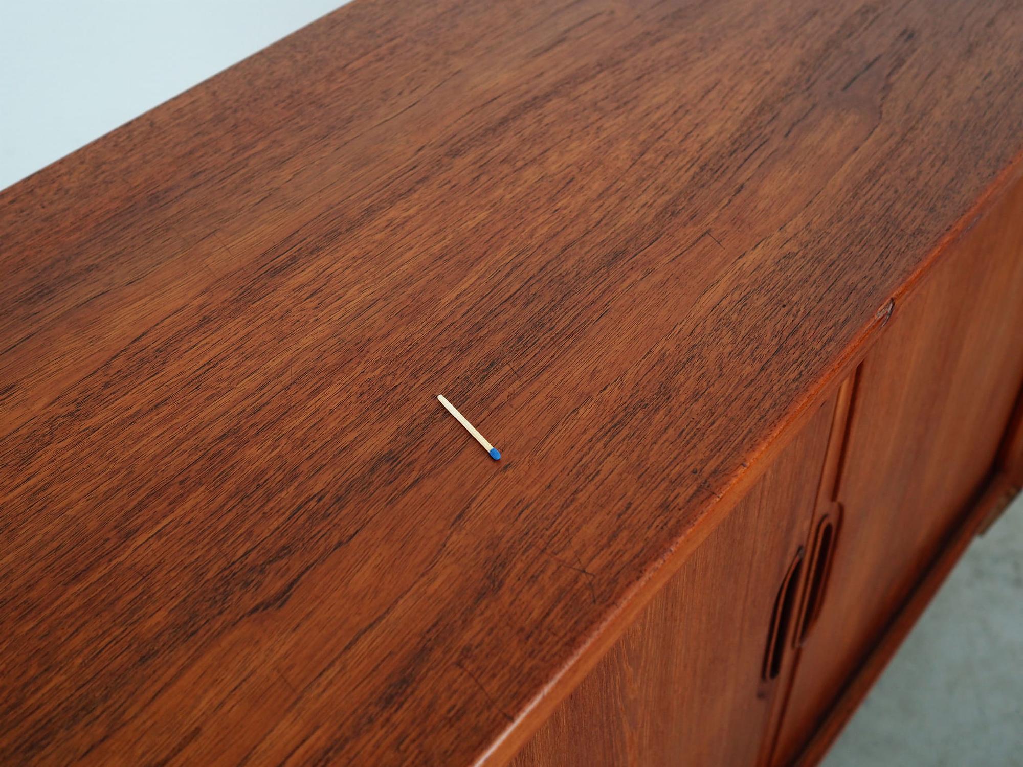 Highboard Teakholz Braun 1970er Jahre  12