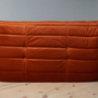 Togo Sofa 2-Sitzer Samt Bernstein-Orange 5