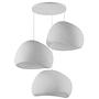 3-Flammig Wabi Sabi Claylights Pendelleuchte Weiß 6