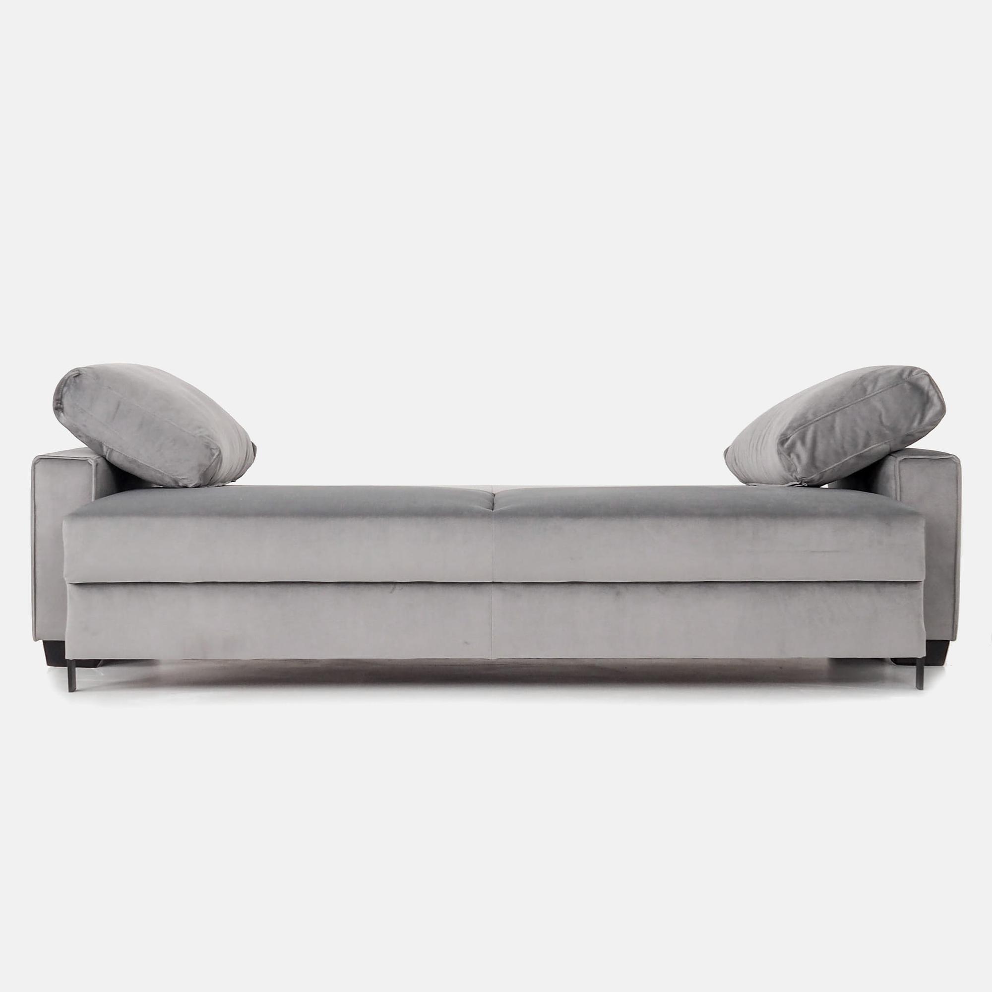 Rejkiavik Sofa 3-Sitzer Velour Silber 2