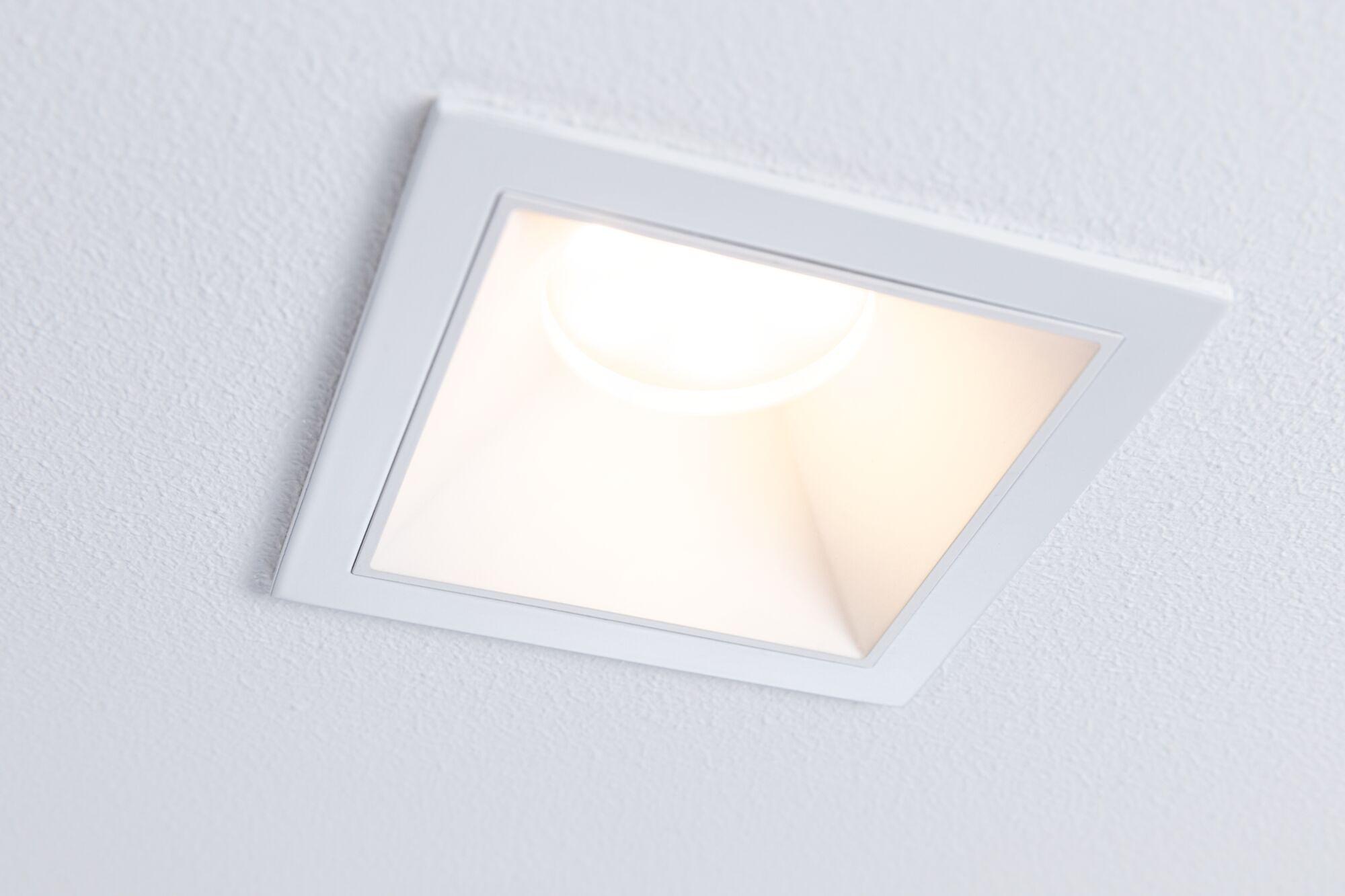 3x Recessed spotlight Cole Coin Square White 2