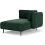 Ellis Récamiere abnehmbare Armlehne Velour Lux Dark Green 2