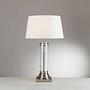 Tischleuchte Pedestal Mischgewebe Stahl Silber 3