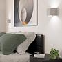 Valmontone LED-Wandleuchte Aluminium Weiß 2-flammig 2