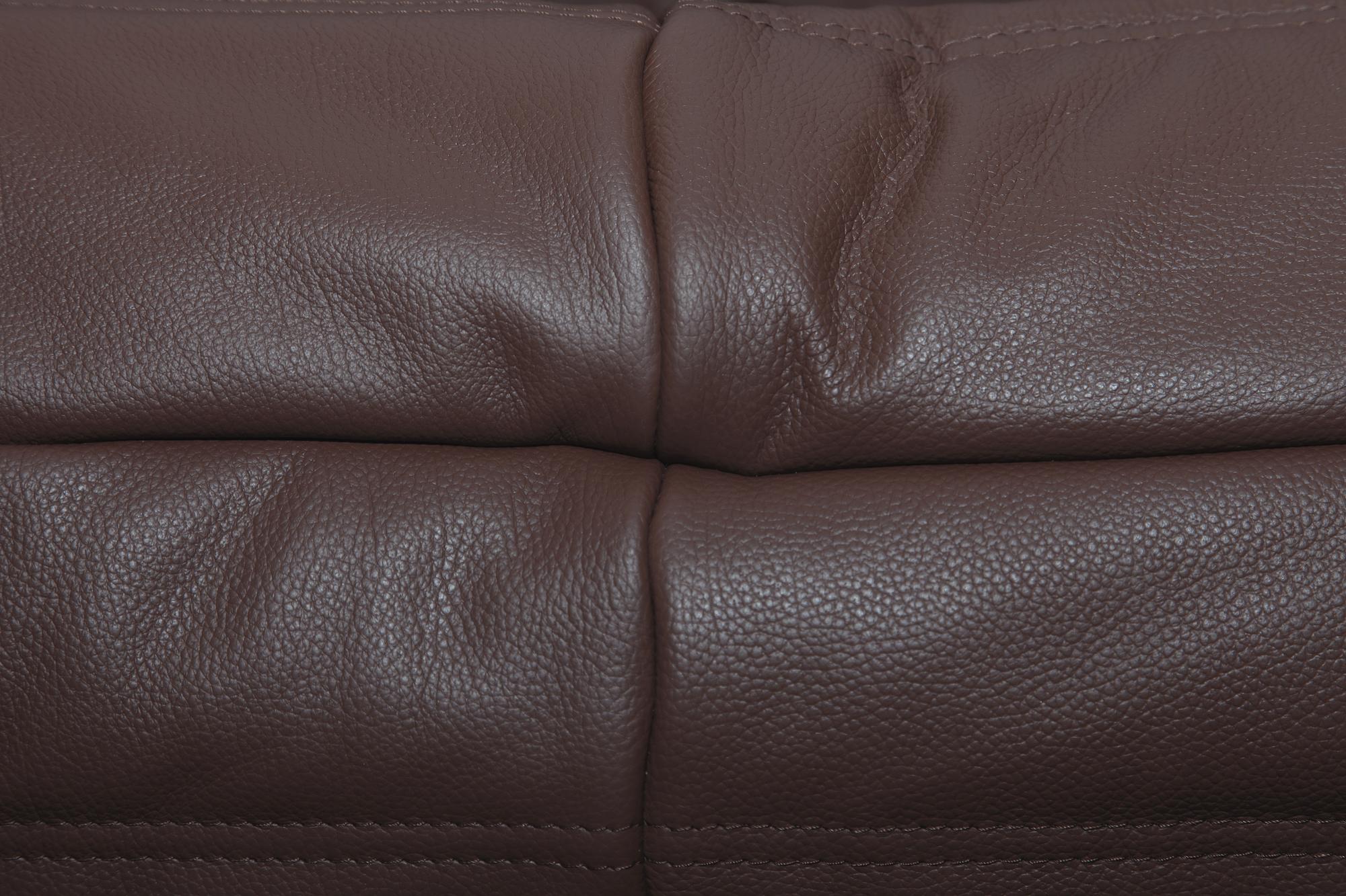 Togo Sofa 3-Sitzer, Ecksofa & Sessel Madras-Leder Braun 9