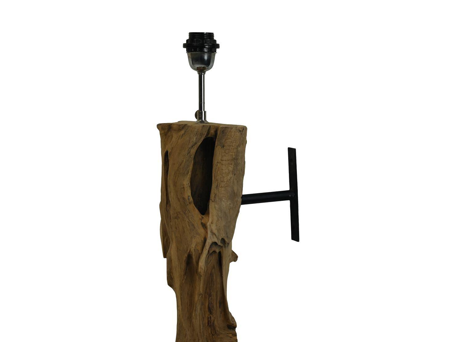 Wandlampe Teakholz Braun 2