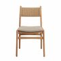 2x Esszimmerstuhl Textil Holz Beige 1
