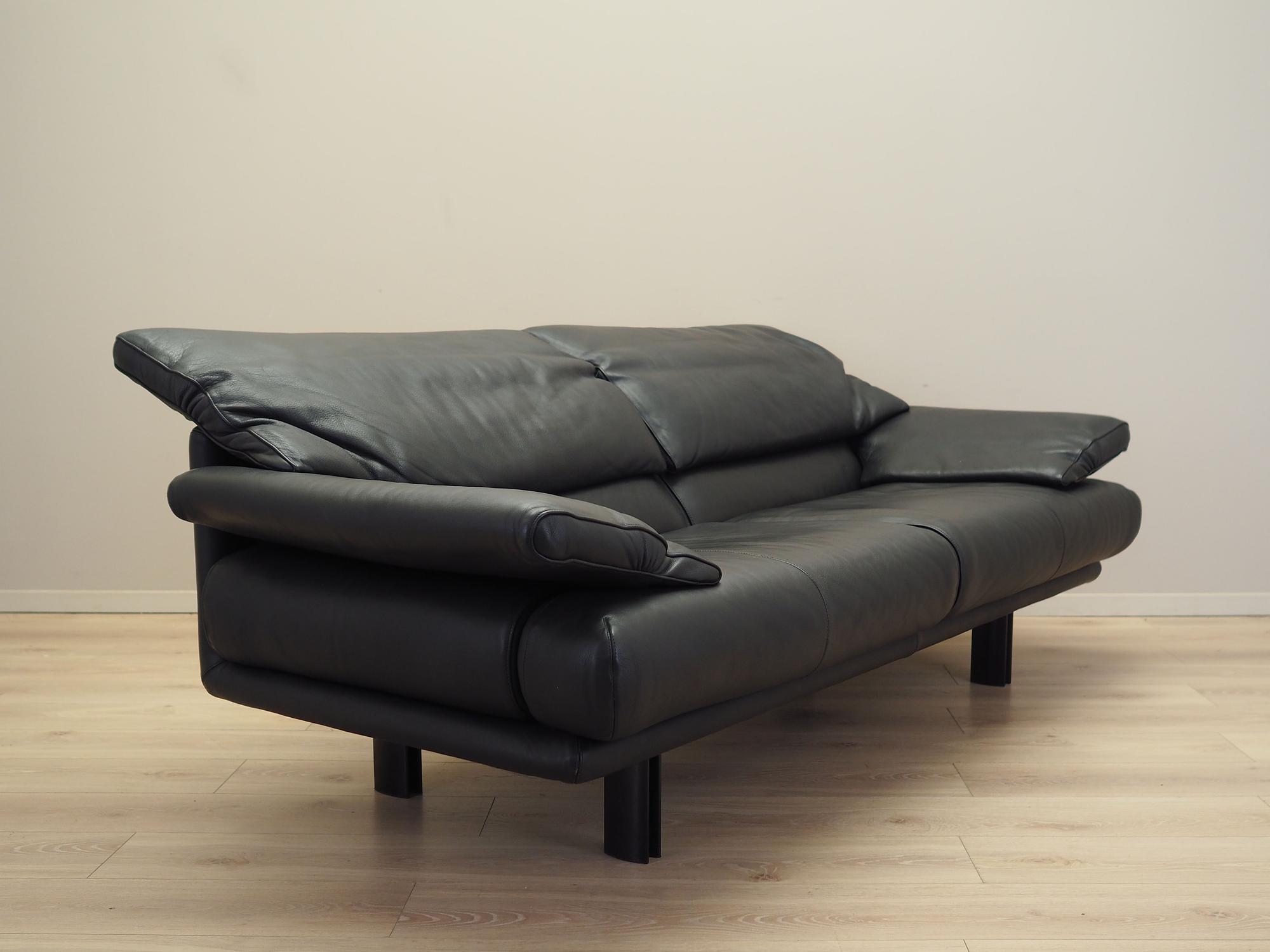 Alanda Sofa Leder 1980er Jahre 7