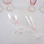 Glass Set Pink 1970s 5
