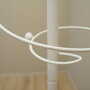 Vintage coat rack metal white 1970s 8