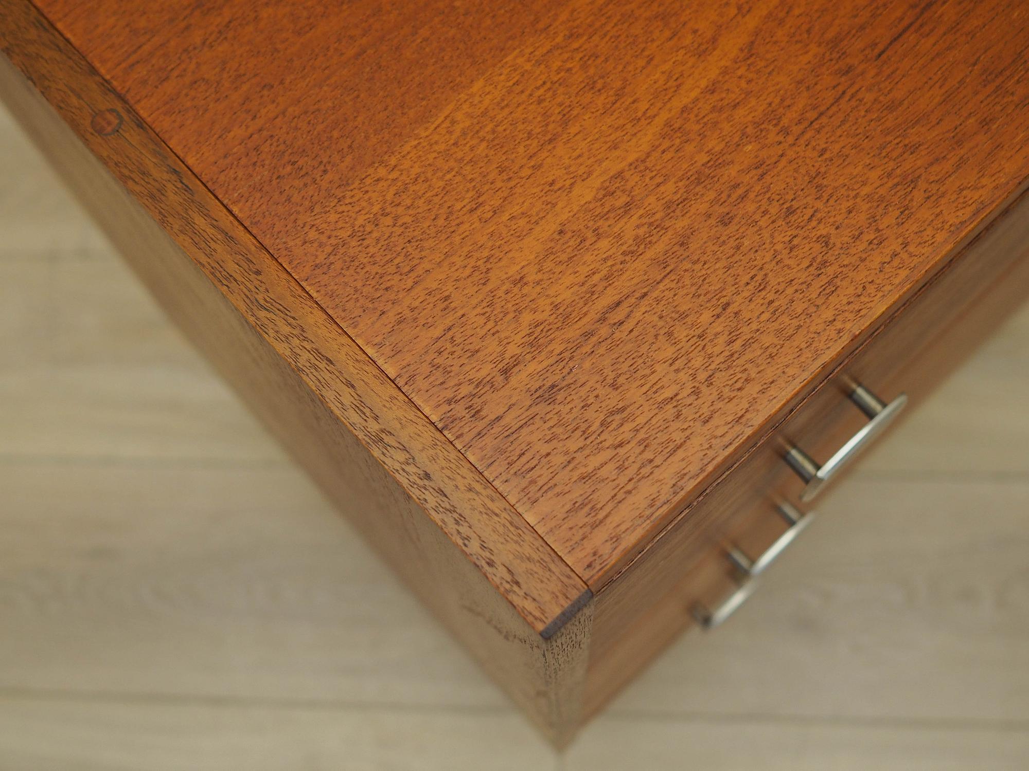 Teak-Kommode Braun 1970er Jahre 6