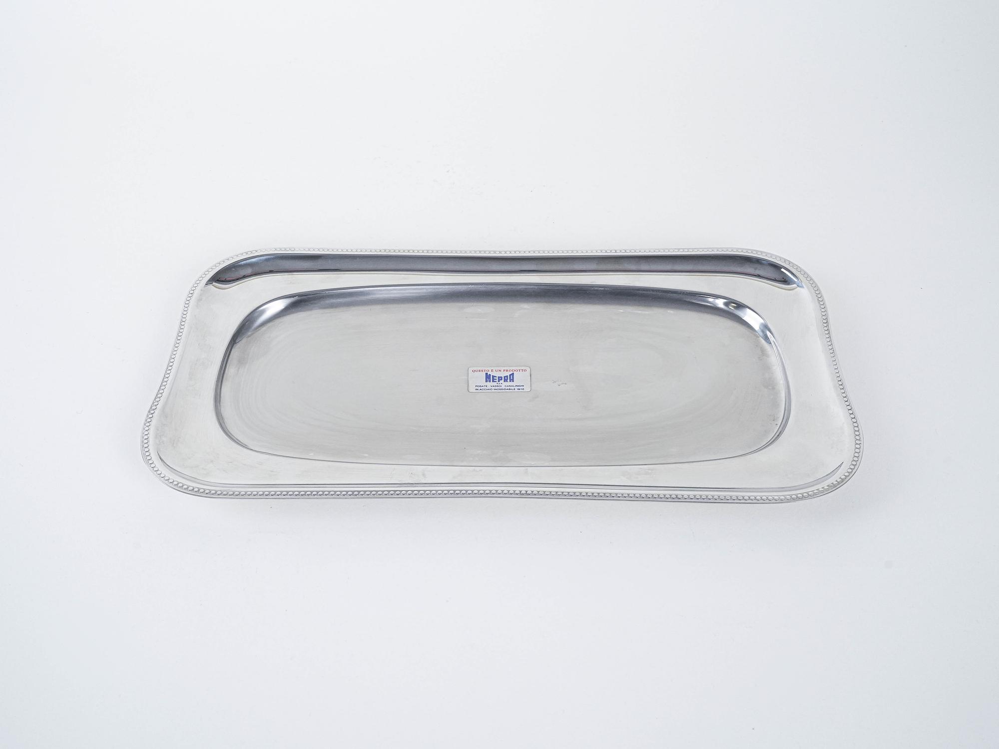 Stahltablett SIlber 2