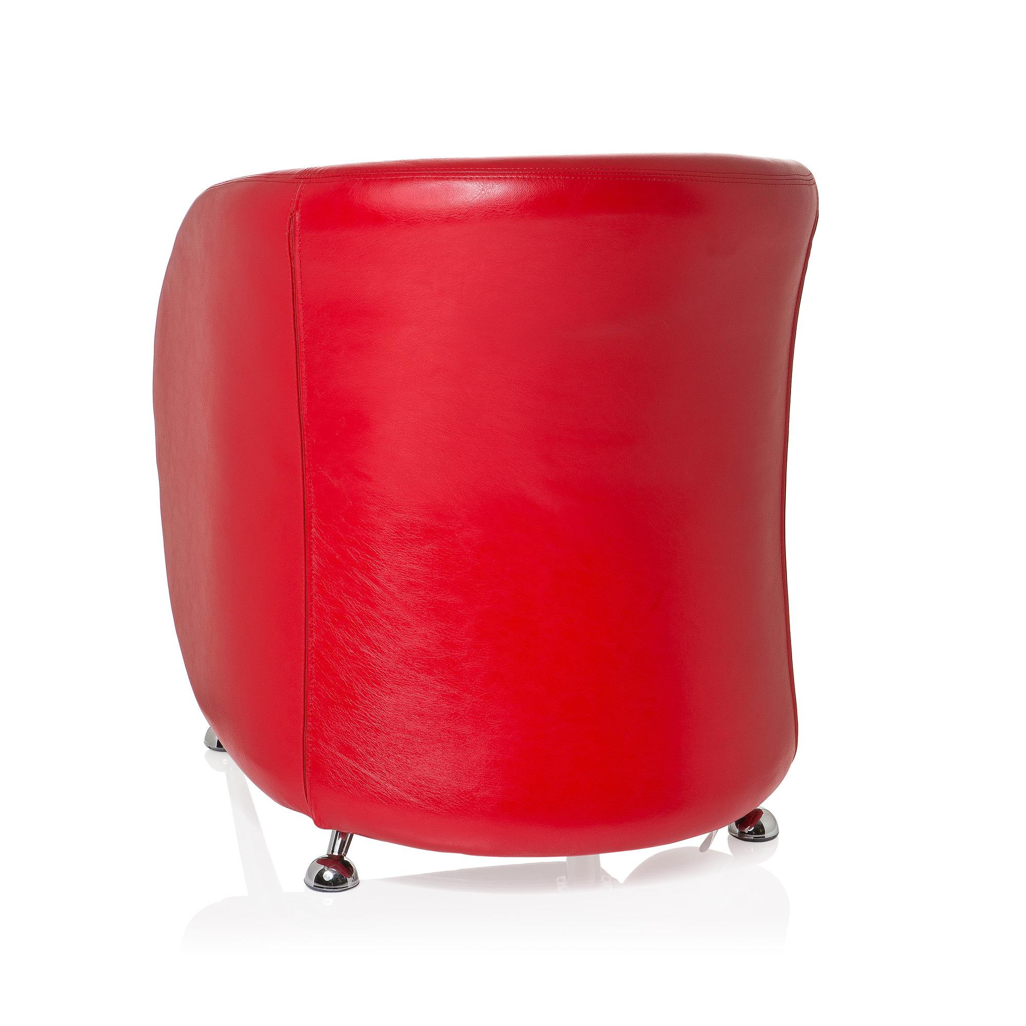 ST. LUCIA Office chair Faux leather Red 6