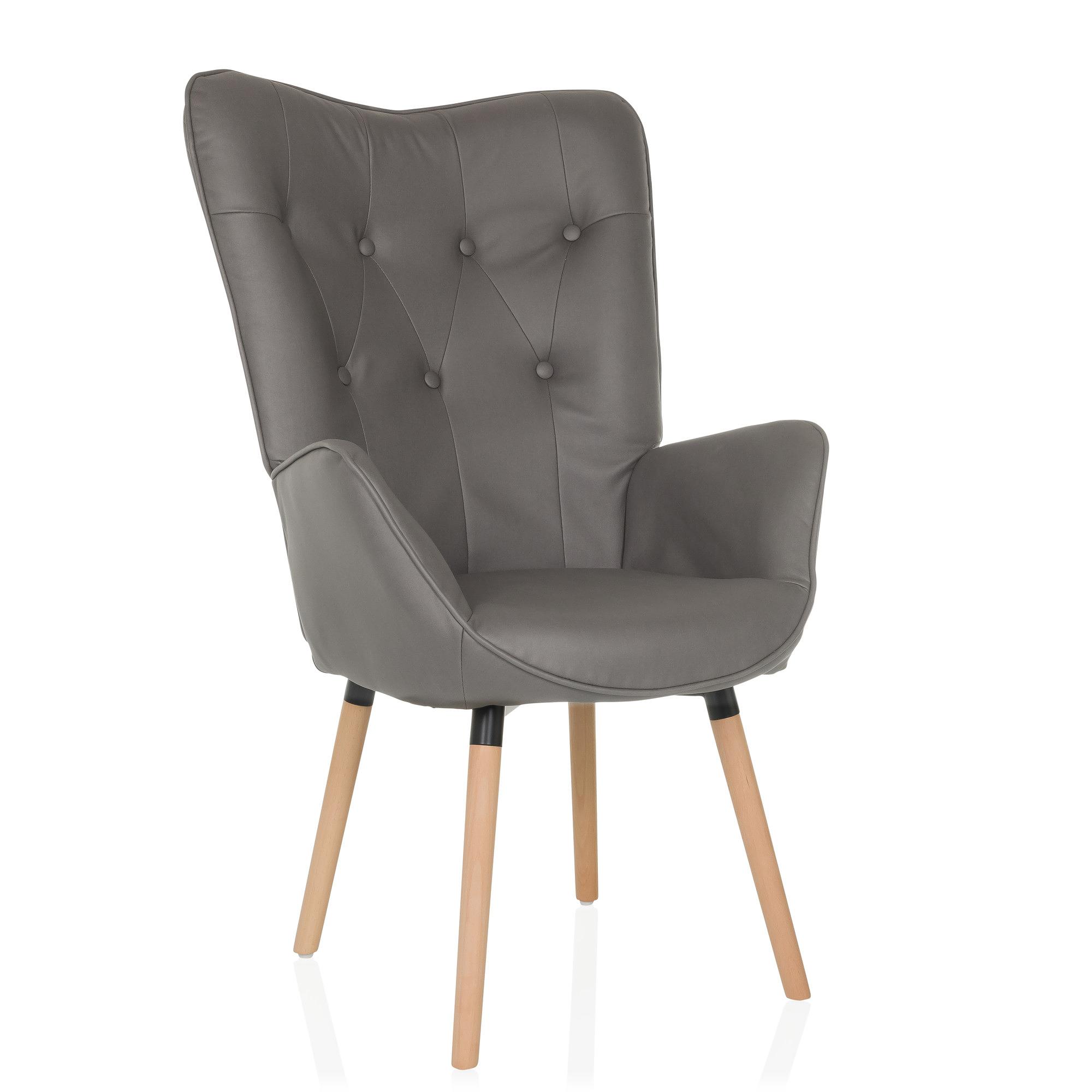 Havenio I Armchair Fabric Velvet Grey 1