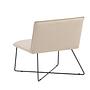 X-Lounge Sessel Samt Beige 5