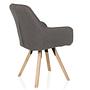 Scandi Soft Dining Chair Swivel Dark Grey 7