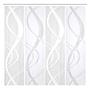 Schiebevorhang Tibaso (4er-Set) Polyester Weiß 57 x 245 cm 0