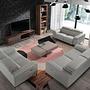 Divano 3 posti 6108 con sistema relax pelle grigio 3