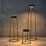 Moon Solar-Stehleuchte Midi Aluminium Anthrazit Ø 39cm 5