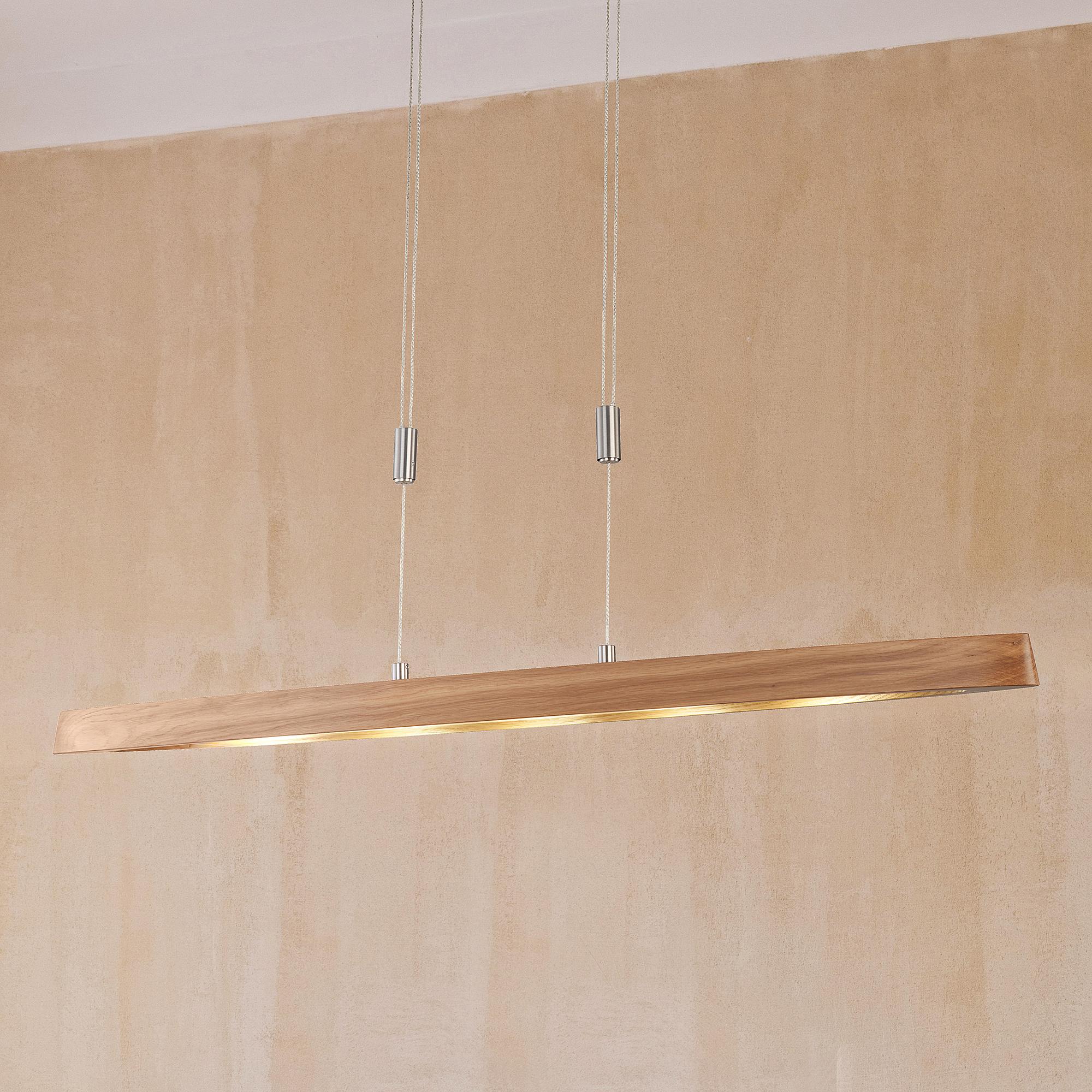 5-Flammig Wood Ship LED-Pendelleuchte Eisen Eiche Massiv  0