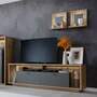 2x Wandregal Balkeneiche Dekor Matt Grau 2