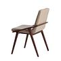 Dining chair faux leather beige 4