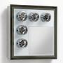 Wall lamp with mirror steel 1970s 0