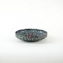 Decorative plate ceramic turquoise 1960s 2