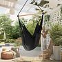 Hanging Chair Malero Cotton Black 3