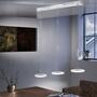 LED-Pendelleuchte 3-flammig Silber 2
