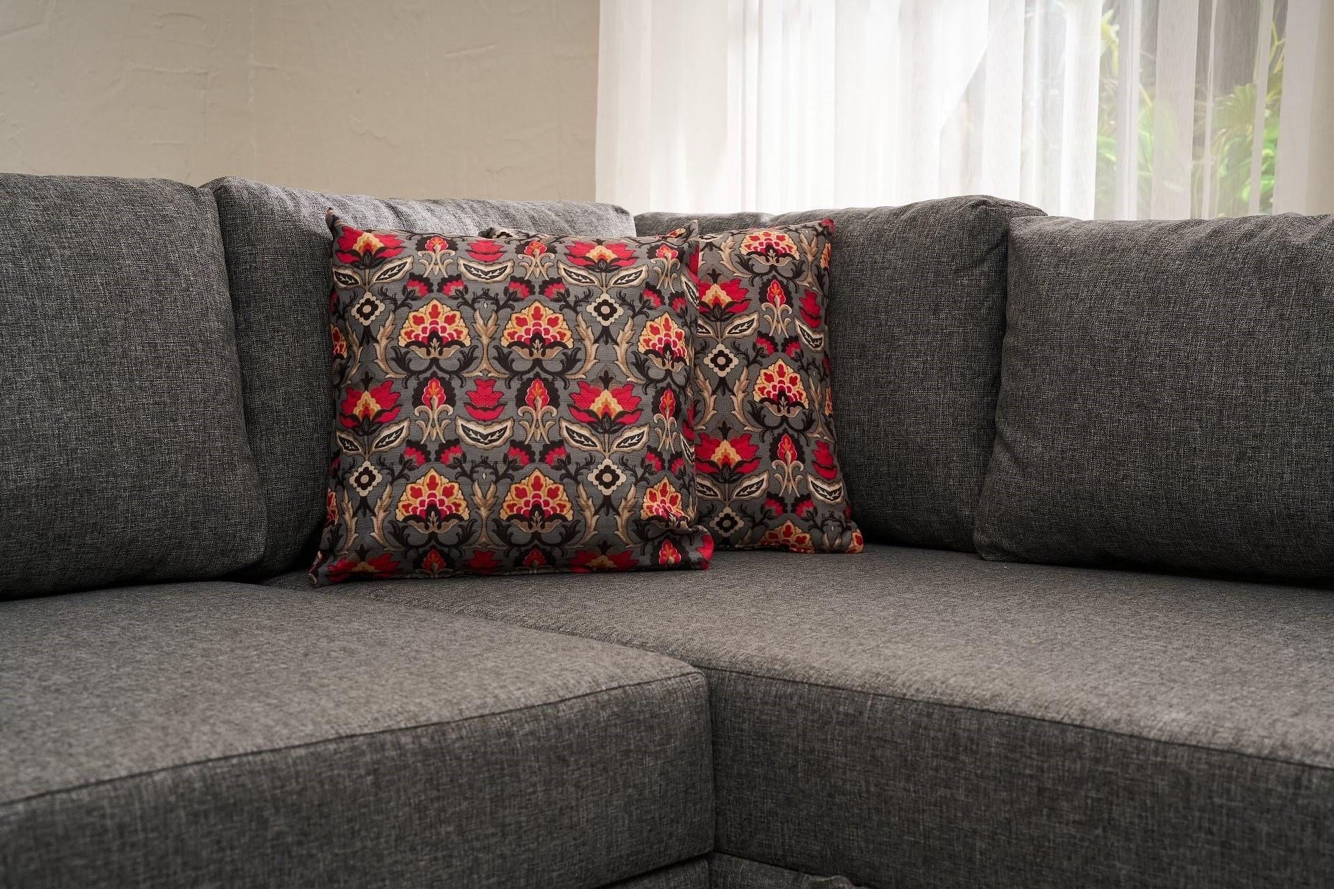 Aly Schlafsofa Récamiere Links Baumwolle Grau 3