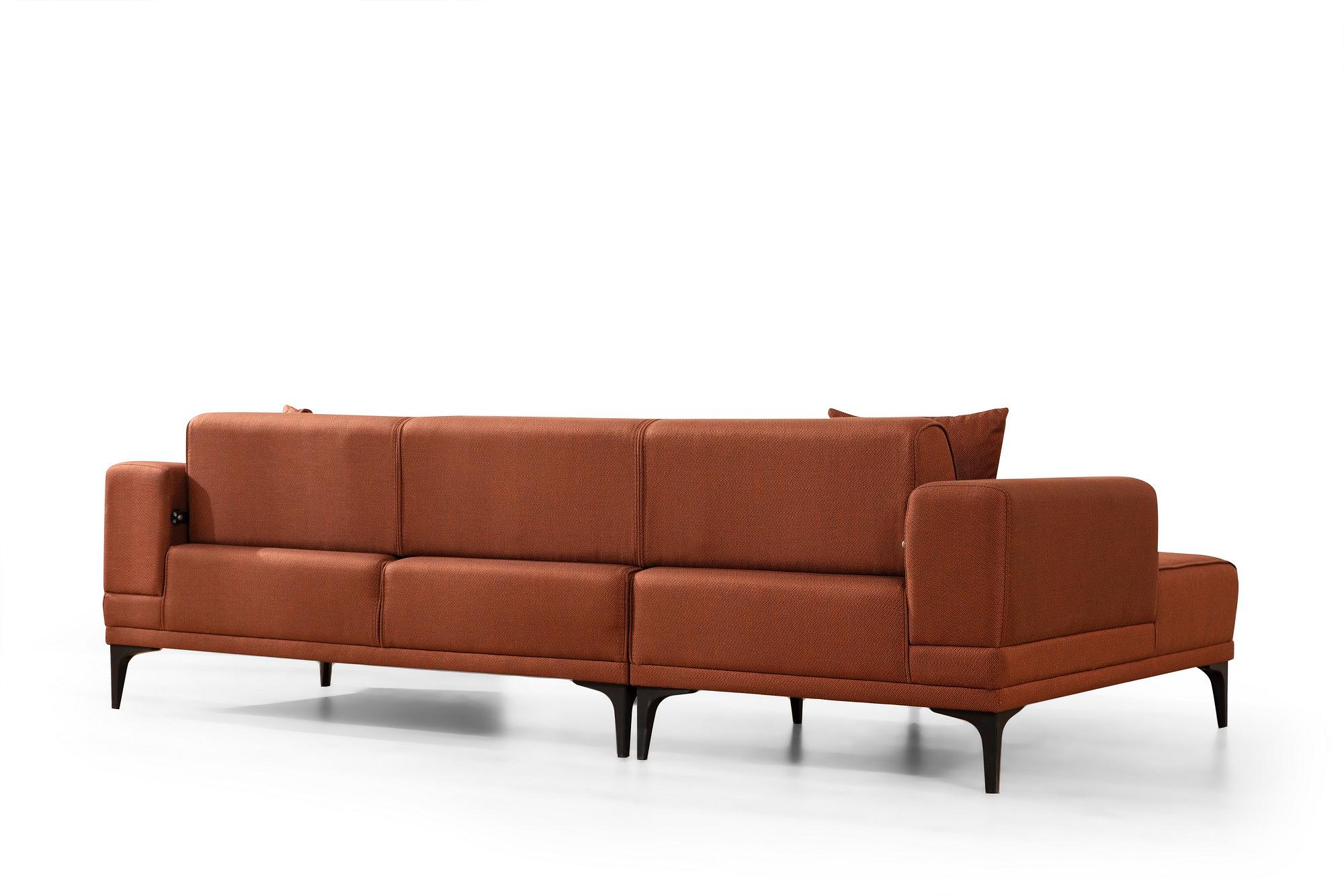 Horizon Ecksofa Links Rot 5