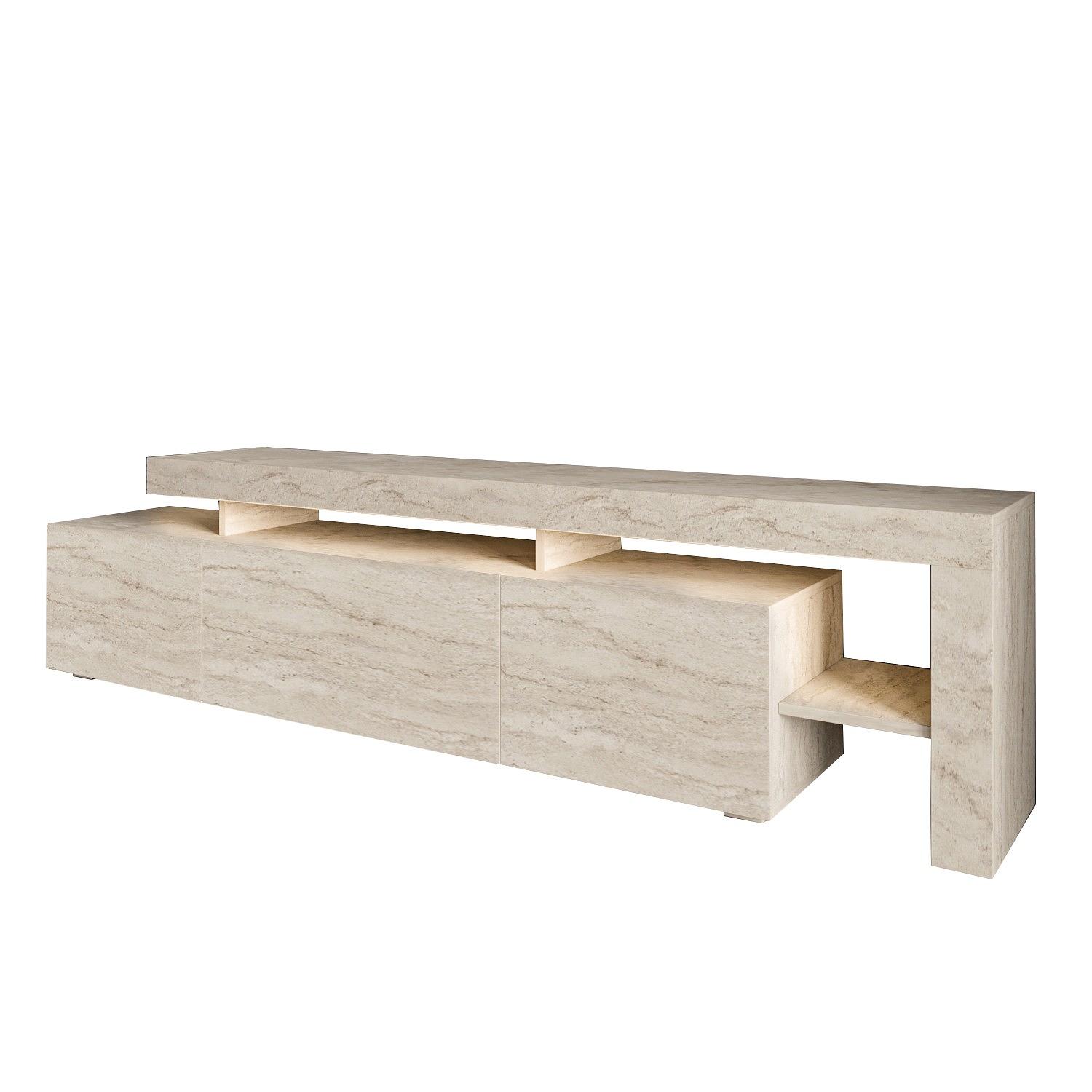 Beliz Lowboard Holz Travertine 0