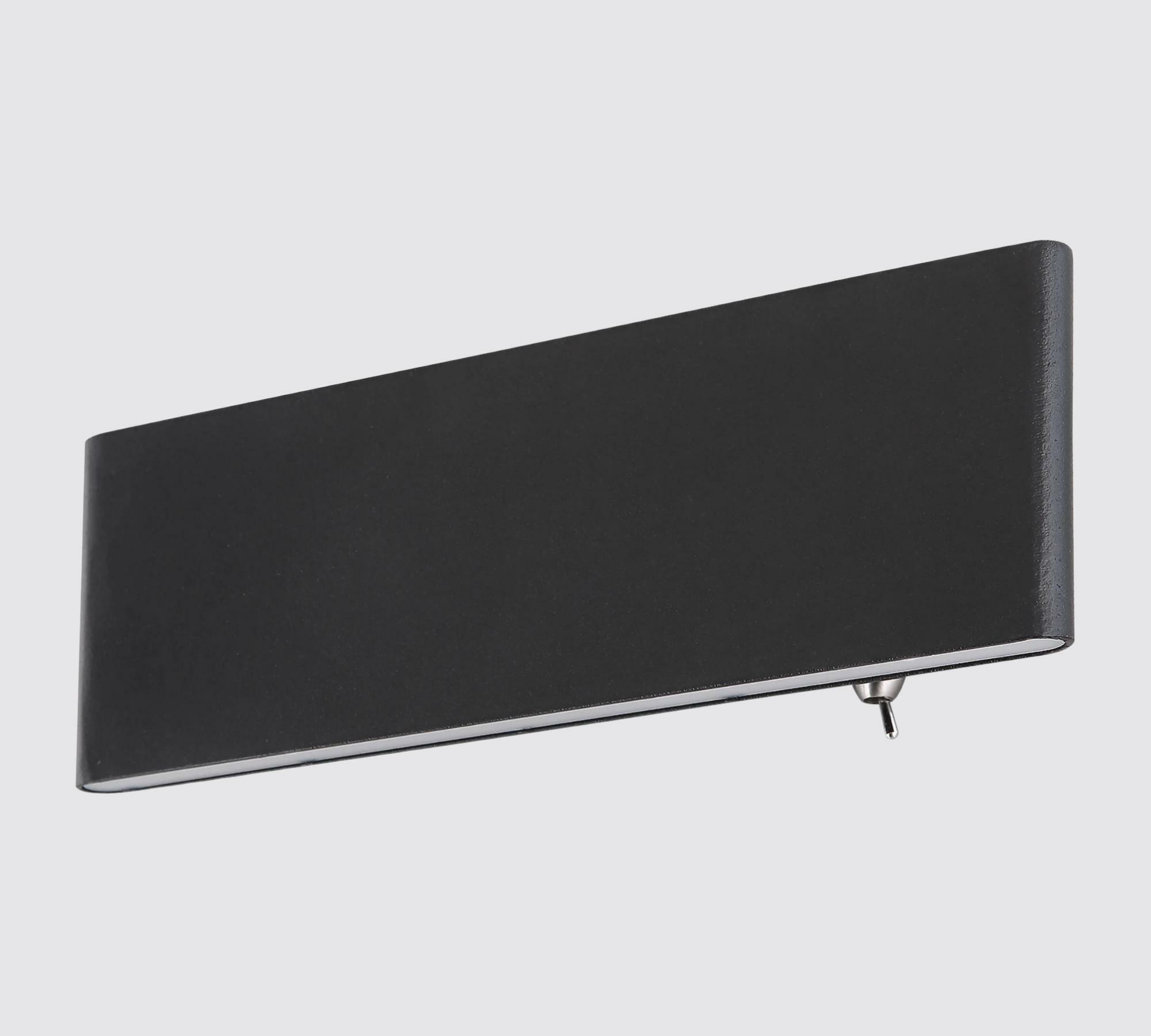 Flat LED wall lamp Black 1