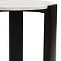 Palermo Round Side Table Marble Wood Black White 7