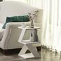 Albeni Side Table Wood Veneer White 2