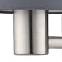LED-Wandleuchte Pasteri Mischgewebe Stahl Grau 2