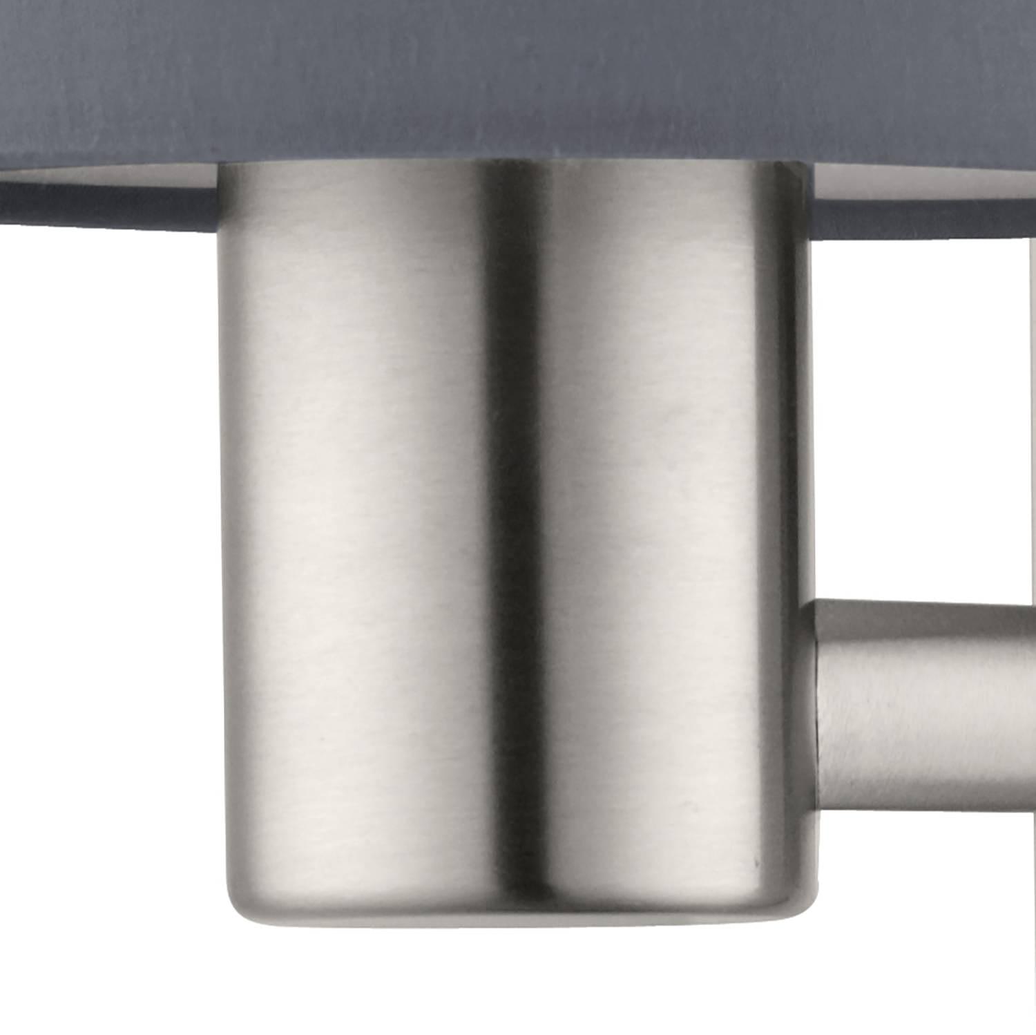 LED Wall Light Pasteri Mixed Fabric Steel Gray 2