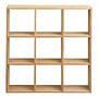 Dewees Cup Rack Solid Pine Wood Natural 4