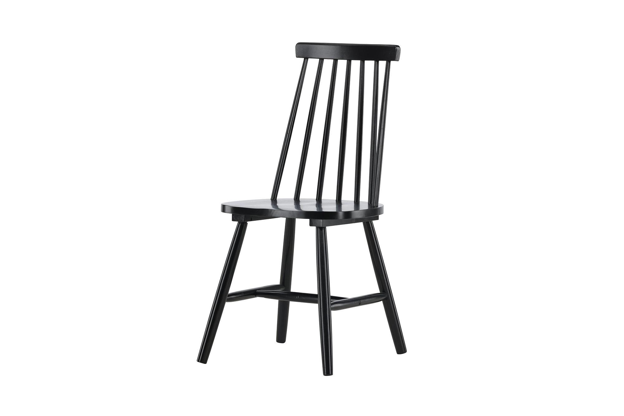 Lönneberga 2x Dining chair set Rubberwood Black 2