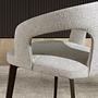 Dining chair textile white 4