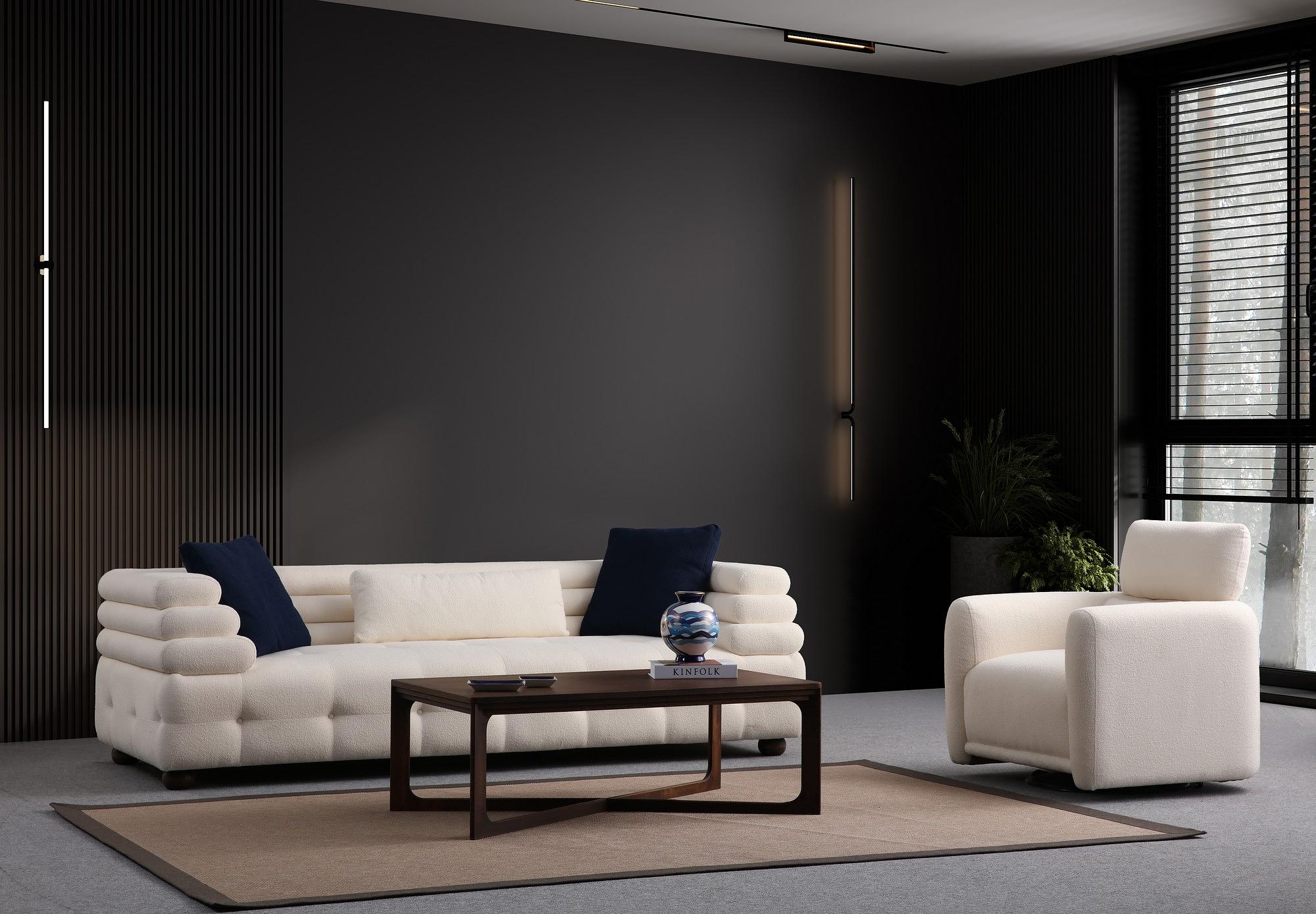 Boston armchair white 2