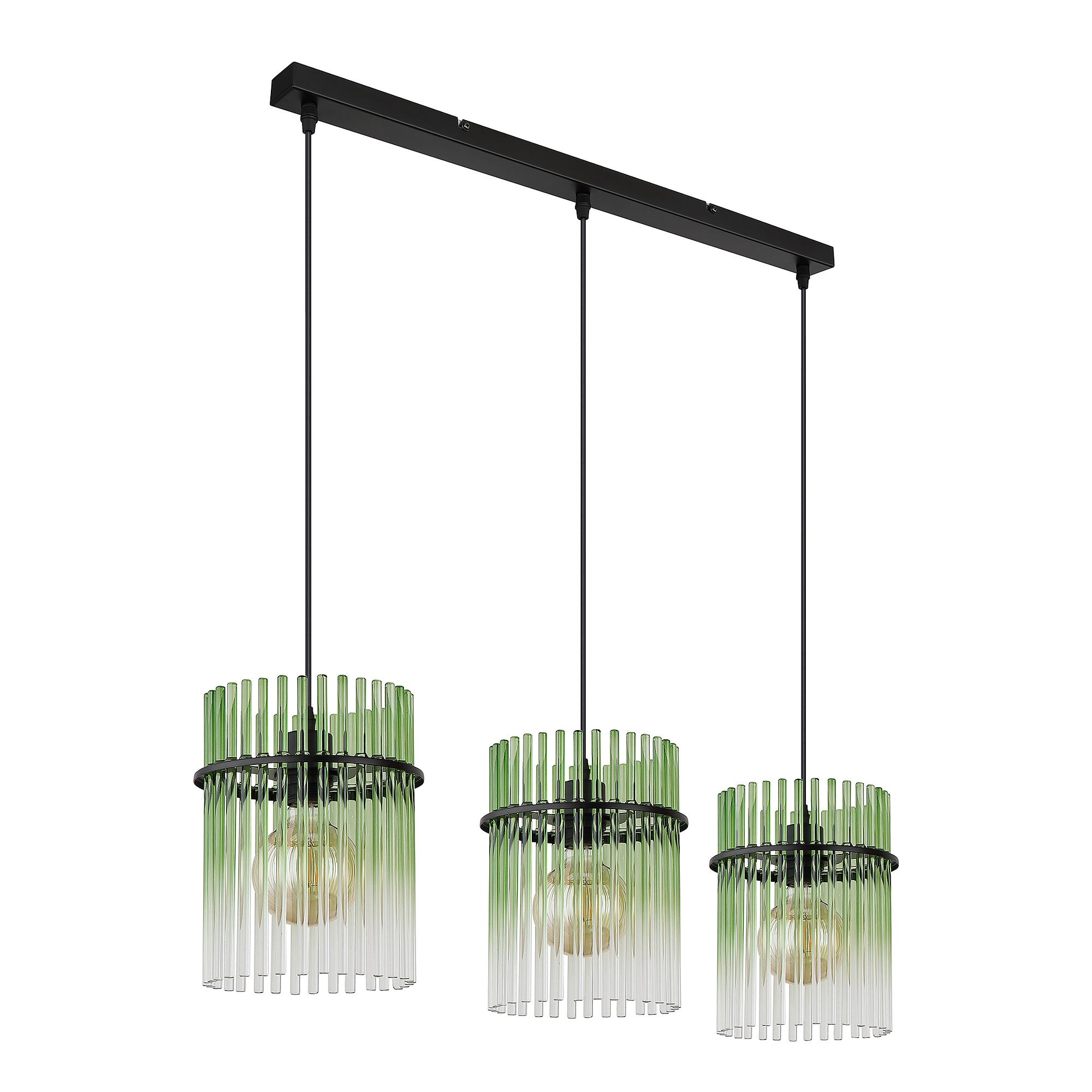 Gorley Typ A Pendelleuchte Farbglas Eisen 3-flammig 3