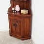 Vintage corner cabinet Oak wood Brown 1950s 4