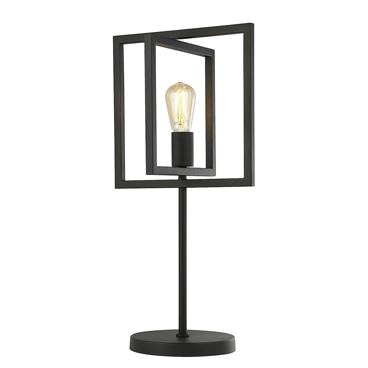 Plaza Table Lamp Steel Black 1-bulb 0