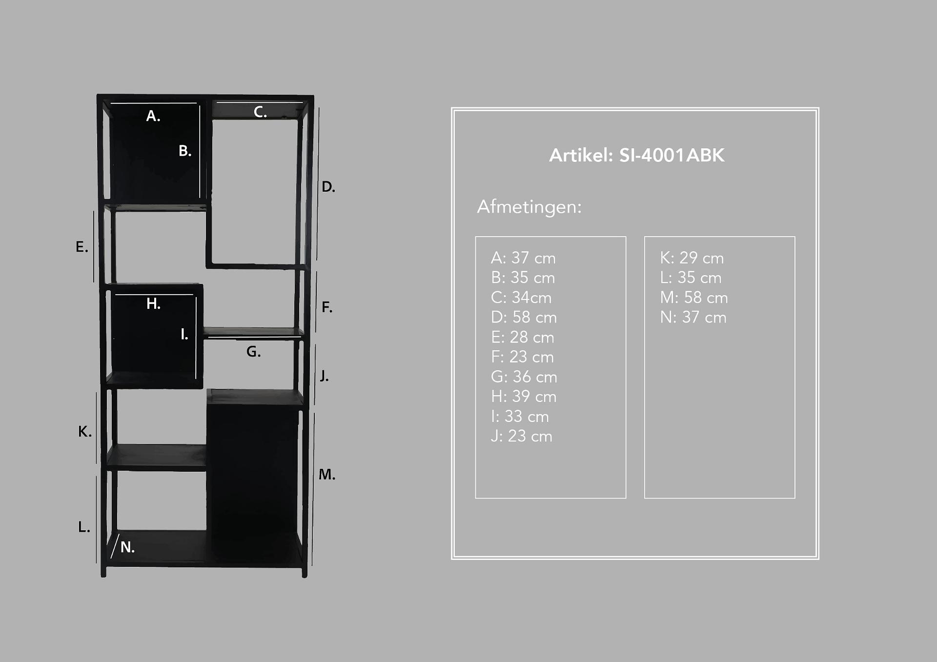 Levels Regal Mangoholz Metall Schwarz 5